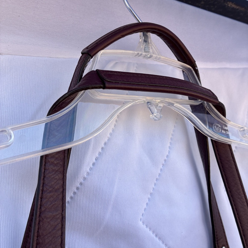 Coach Campbell Signature Shoulder Metallic Belle Carryall Bag Burgundy F26246 - Picture 4 of 13